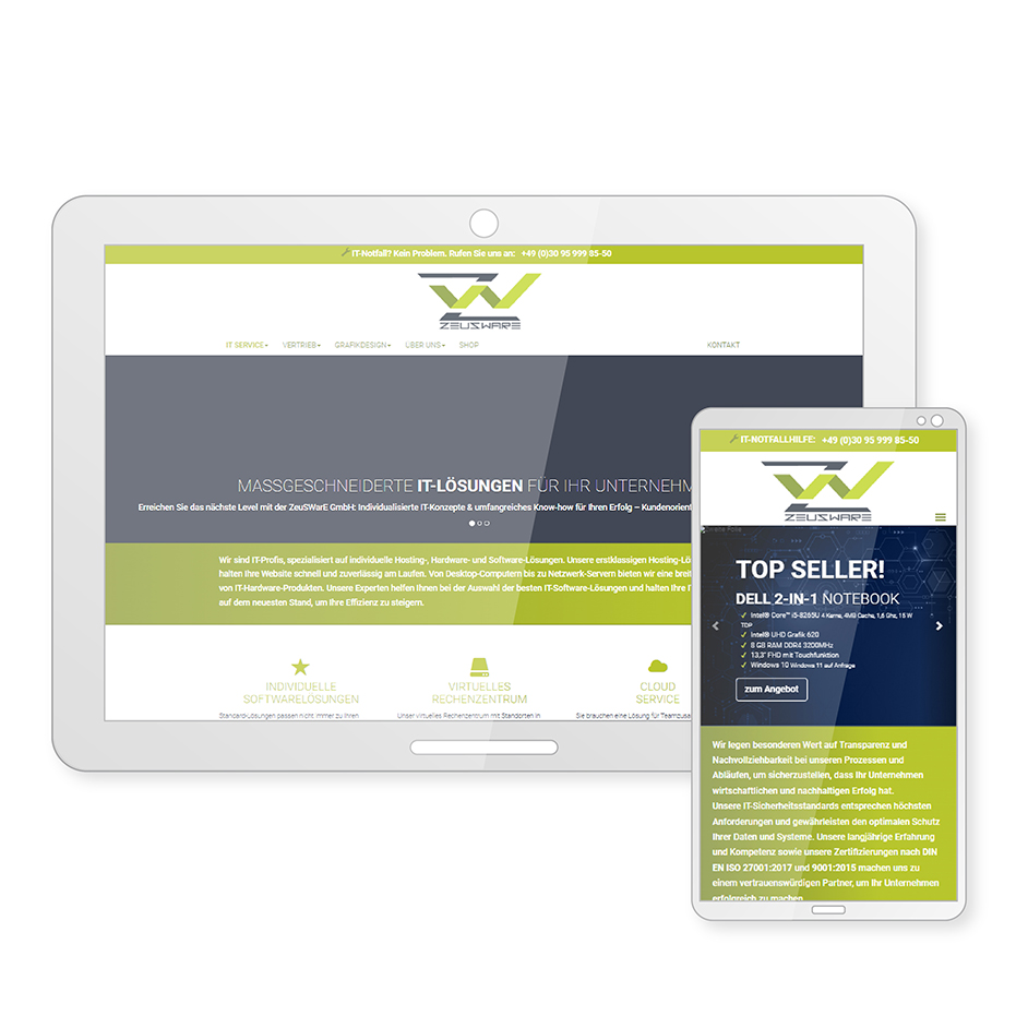 Website IT Unternehmen