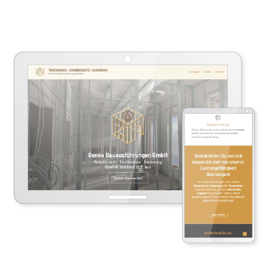 Website Bauunternehmen