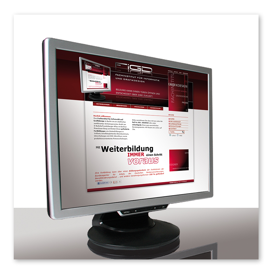 Website Bildungsinstitut